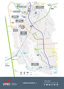 Carte des campus de Créteil